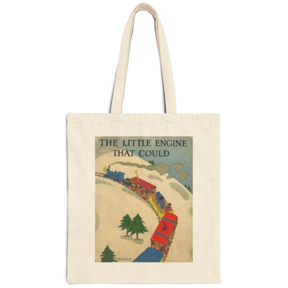Handbags - The Little Engine That Could Cotton Canvas Tote Bag, NWOT
